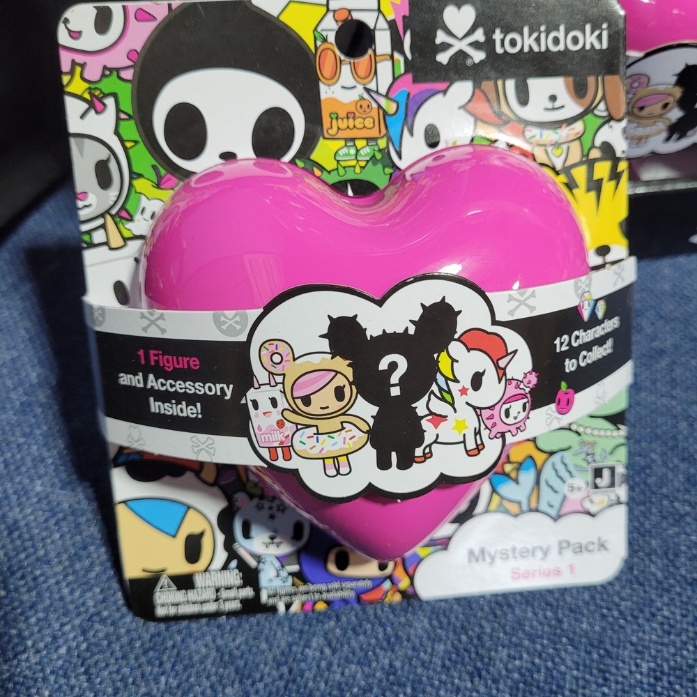 Tokidoki Series 1 Mystery Pack Pink Heart Blind Box Figure Accessory